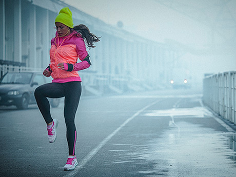 Working out in discount winter